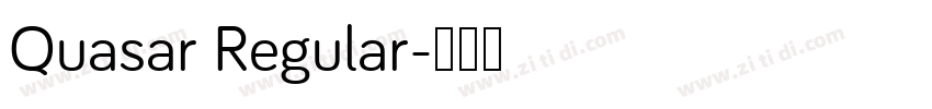 Quasar Regular字体转换